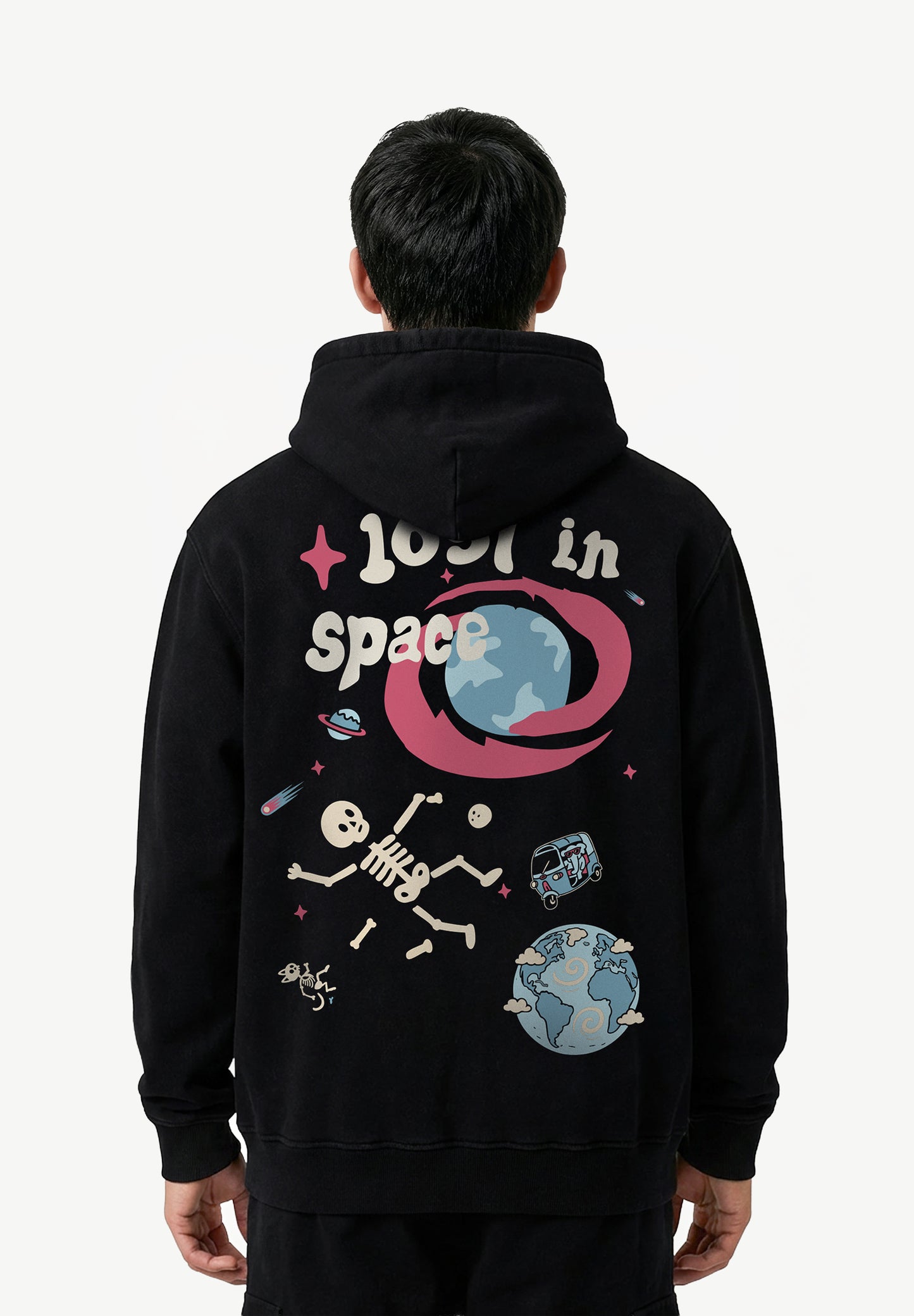 Cosmic Skeleton Oversized Hoodie