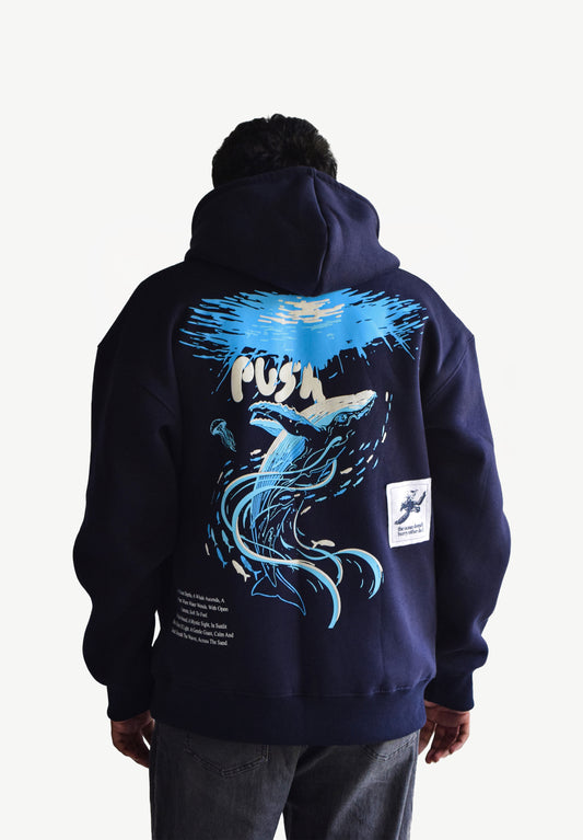 Push the Tide – Heavyweight Oversized Hoodie