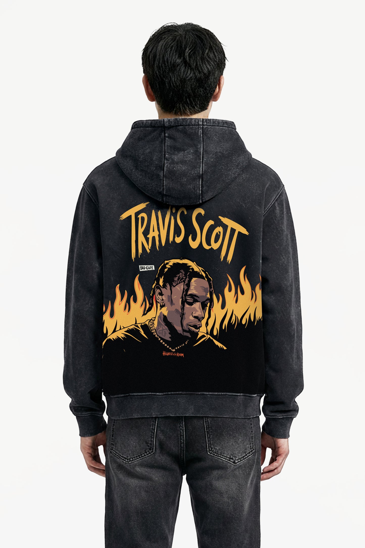 Highest In The Room – Vintage Acid-Wash Heavyweight Oversized Hoodie