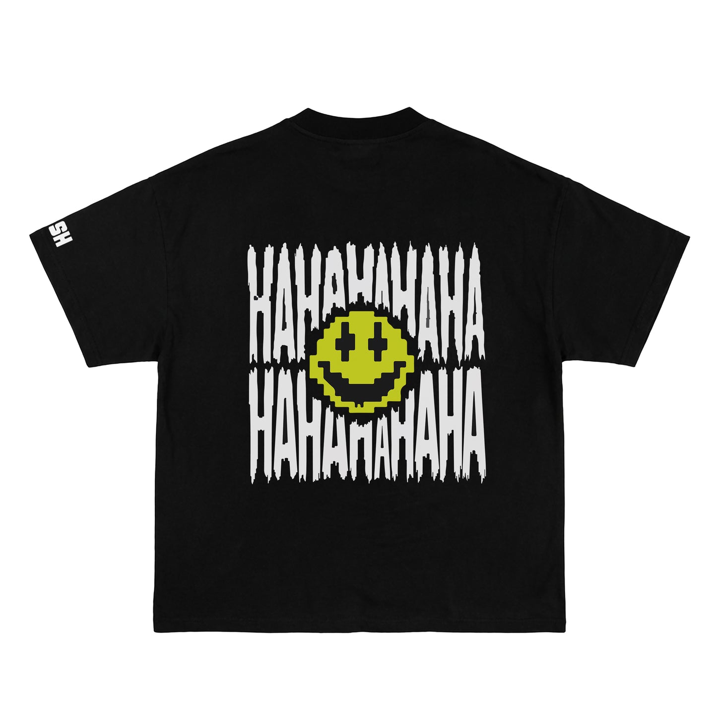 Skull & Smiley Face Oversized Tee