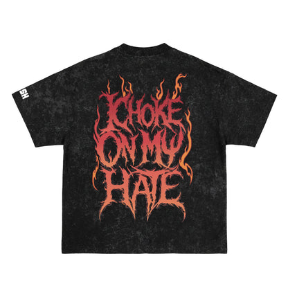 Choke on My Hate Acid Wash Oversized T-Shirt