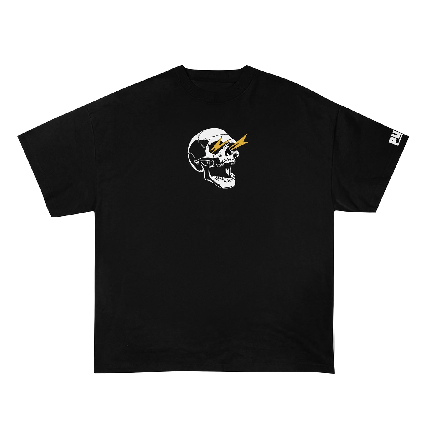 Skull & Smiley Face Oversized Tee