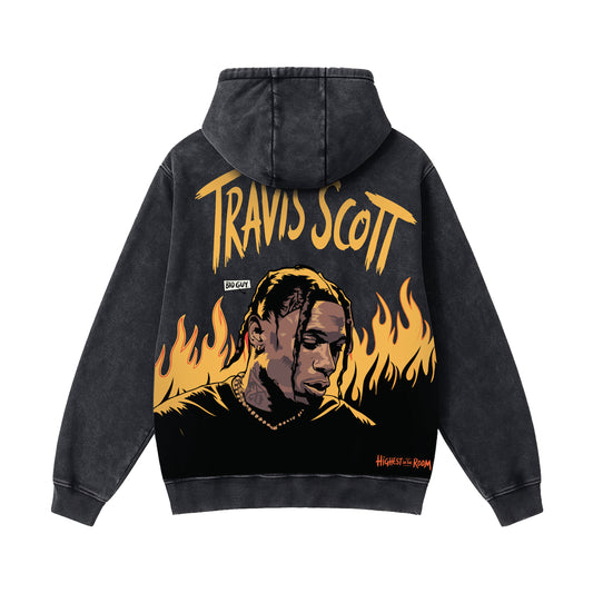 Highest In The Room – Vintage Acid-Wash Heavyweight Oversized Hoodie
