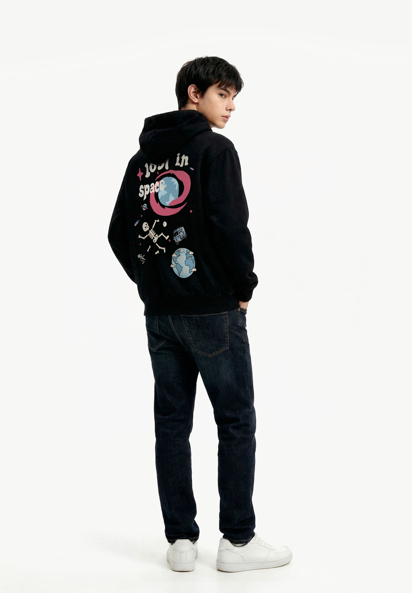 Cosmic Skeleton Oversized Hoodie