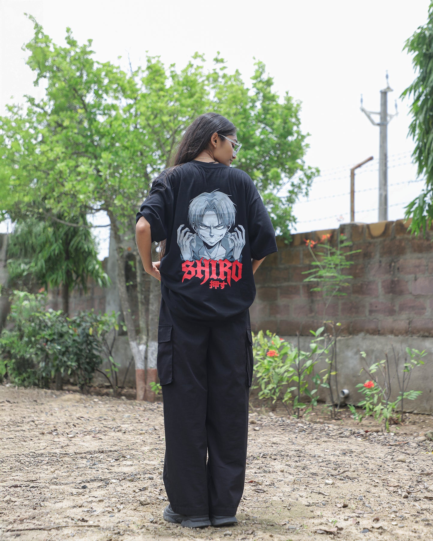 "Shiro" Oversized Anime T-Shirt