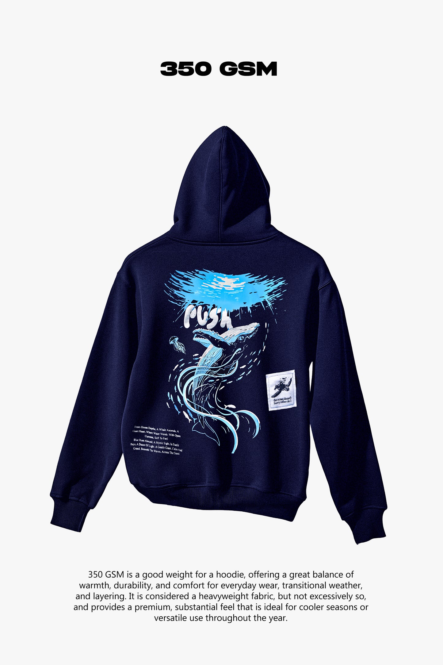 Push the Tide – Heavyweight Oversized Hoodie