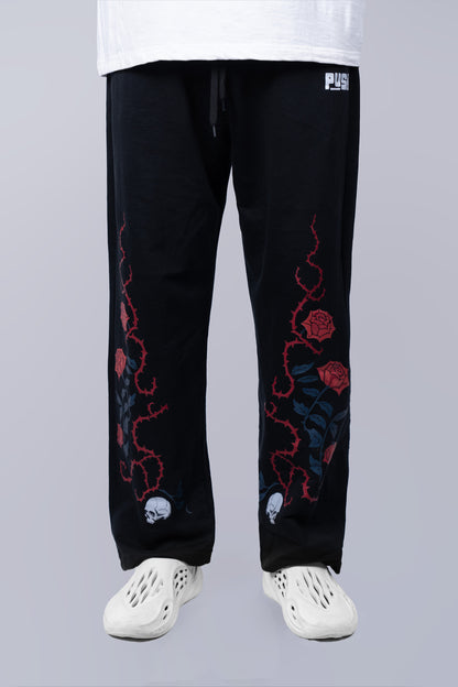 Dark Rose Unisex Baggy Pants