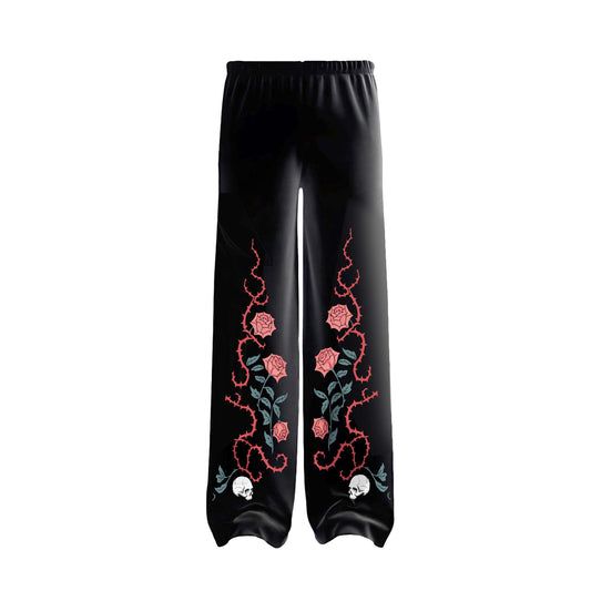 Dark Rose Unisex Baggy Pants