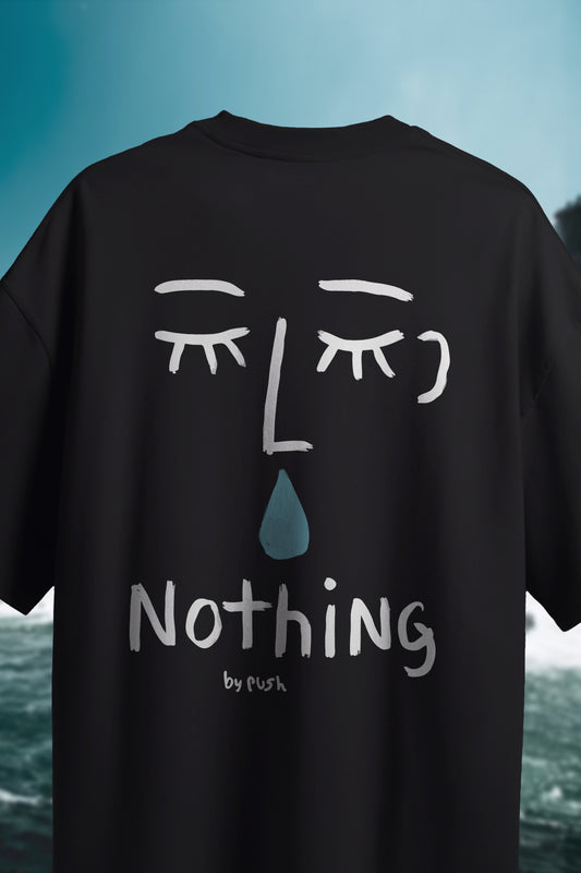 "Nothing"-Minimalist Oversized T-Shirt