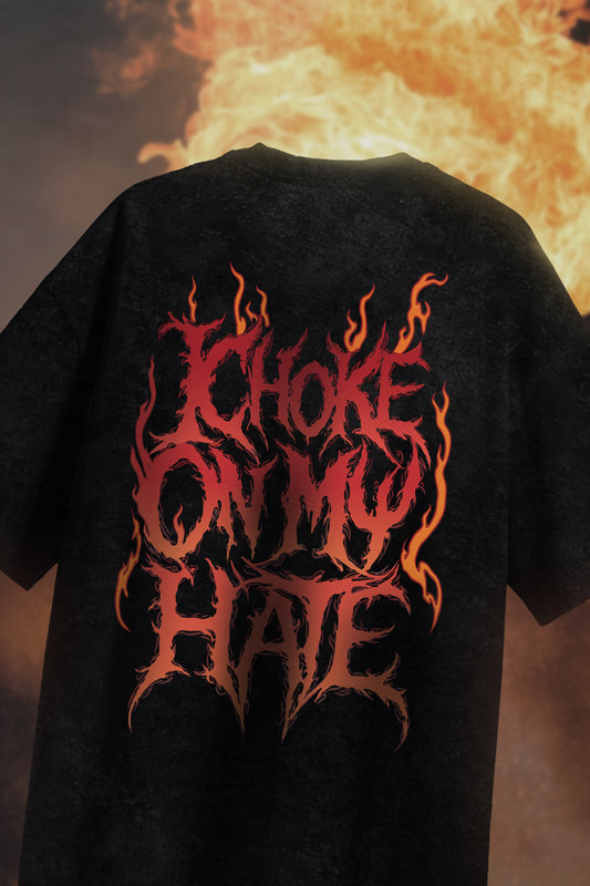 Choke on My Hate Acid Wash Oversized T-Shirt