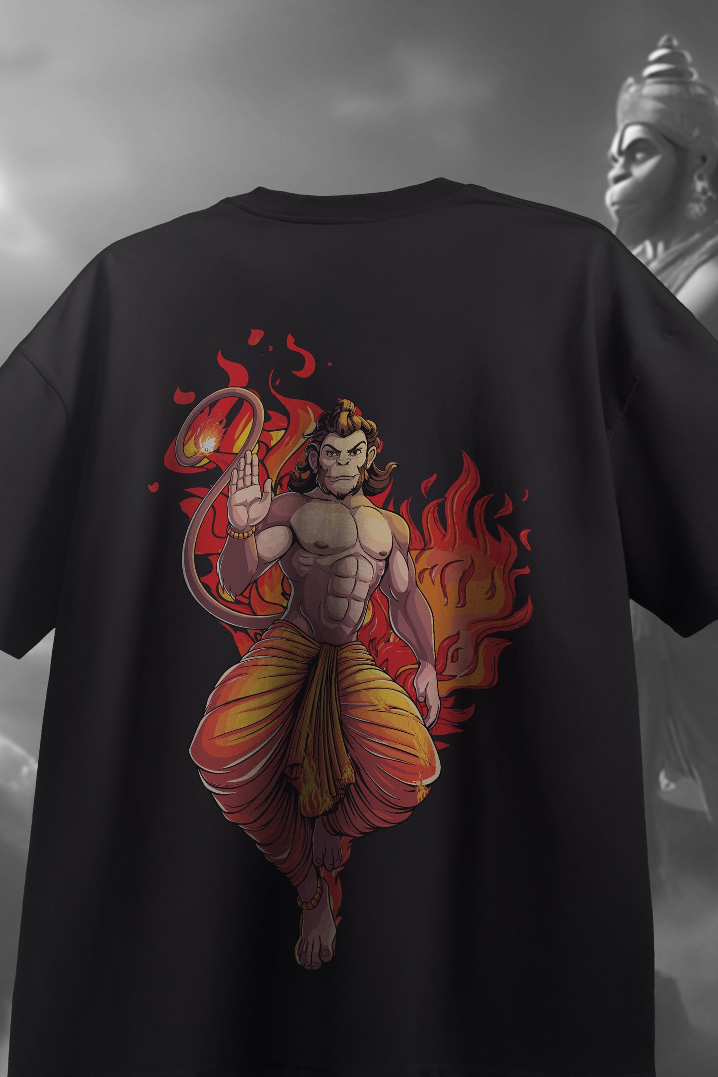Divine Warrior Hanuman Oversized Tee