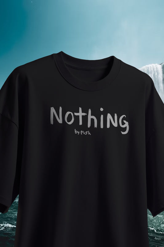 "Nothing"-Minimalist Oversized T-Shirt