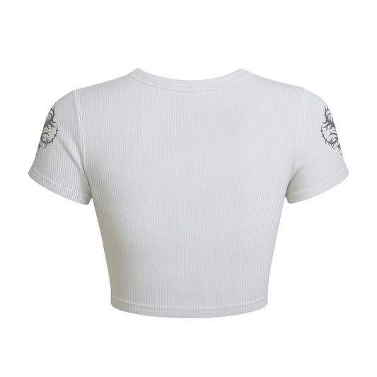 Gothic Cross Bat Wings Baby Tee