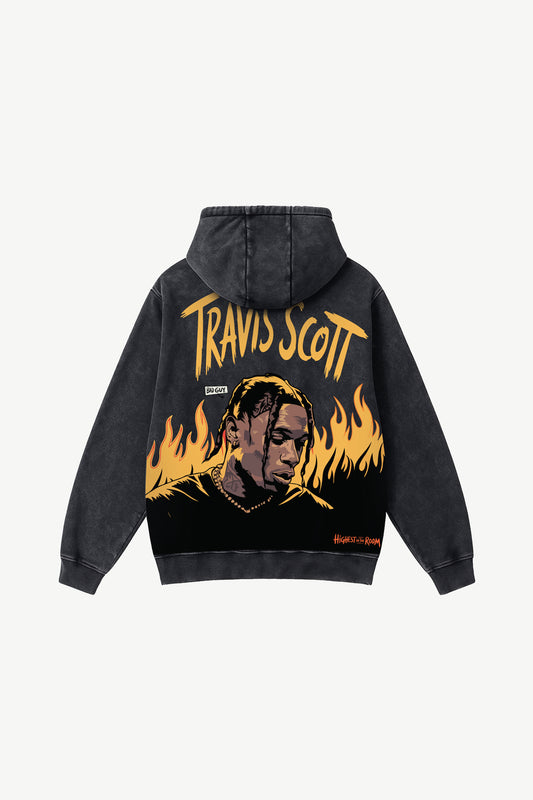 Highest In The Room – Vintage Acid-Wash Heavyweight Oversized Hoodie